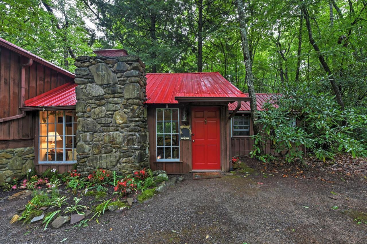 Serene Creekside Cottage Near Asheville Fire Pit Candler Buitenkant foto