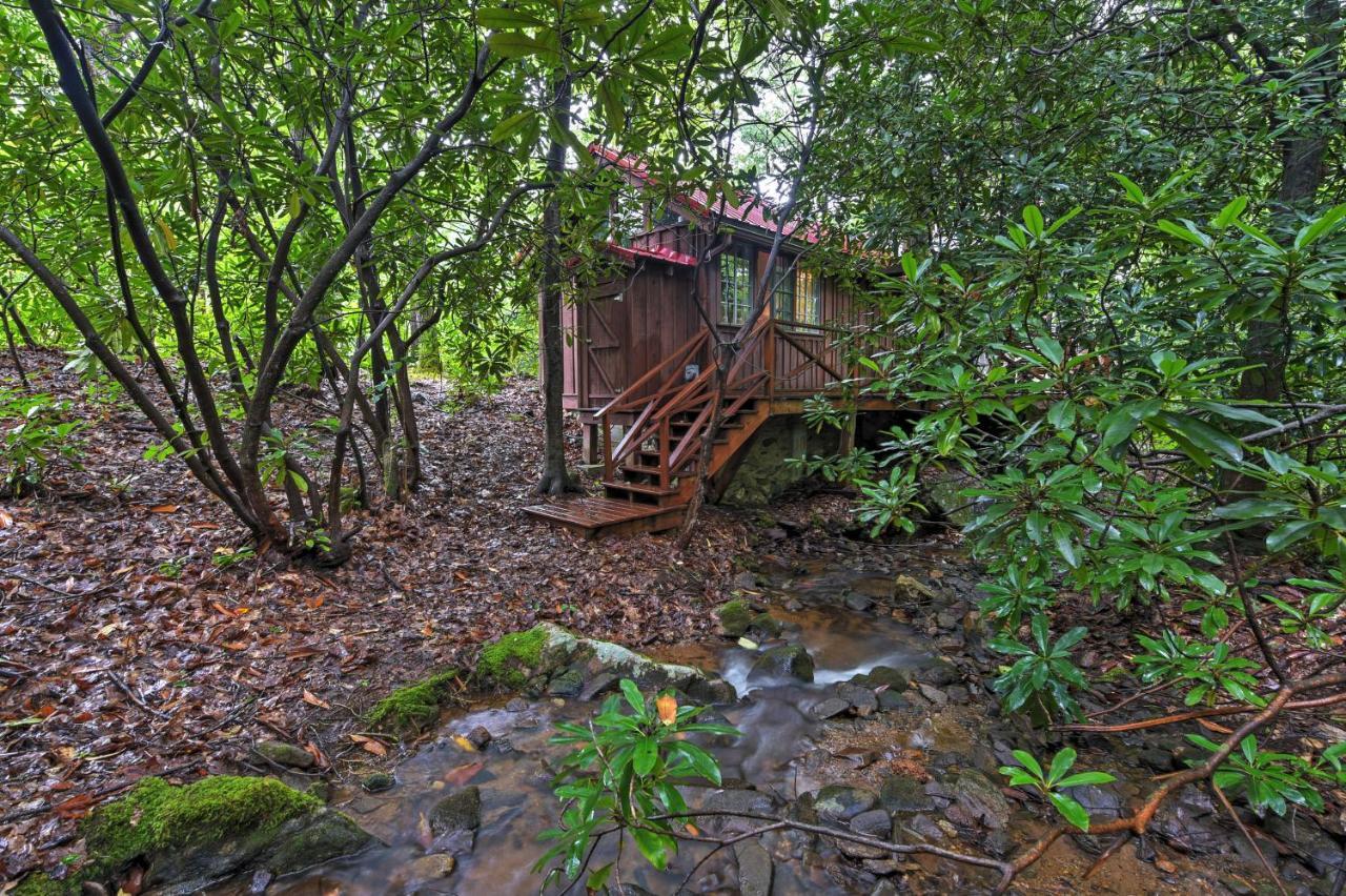 Serene Creekside Cottage Near Asheville Fire Pit Candler Buitenkant foto