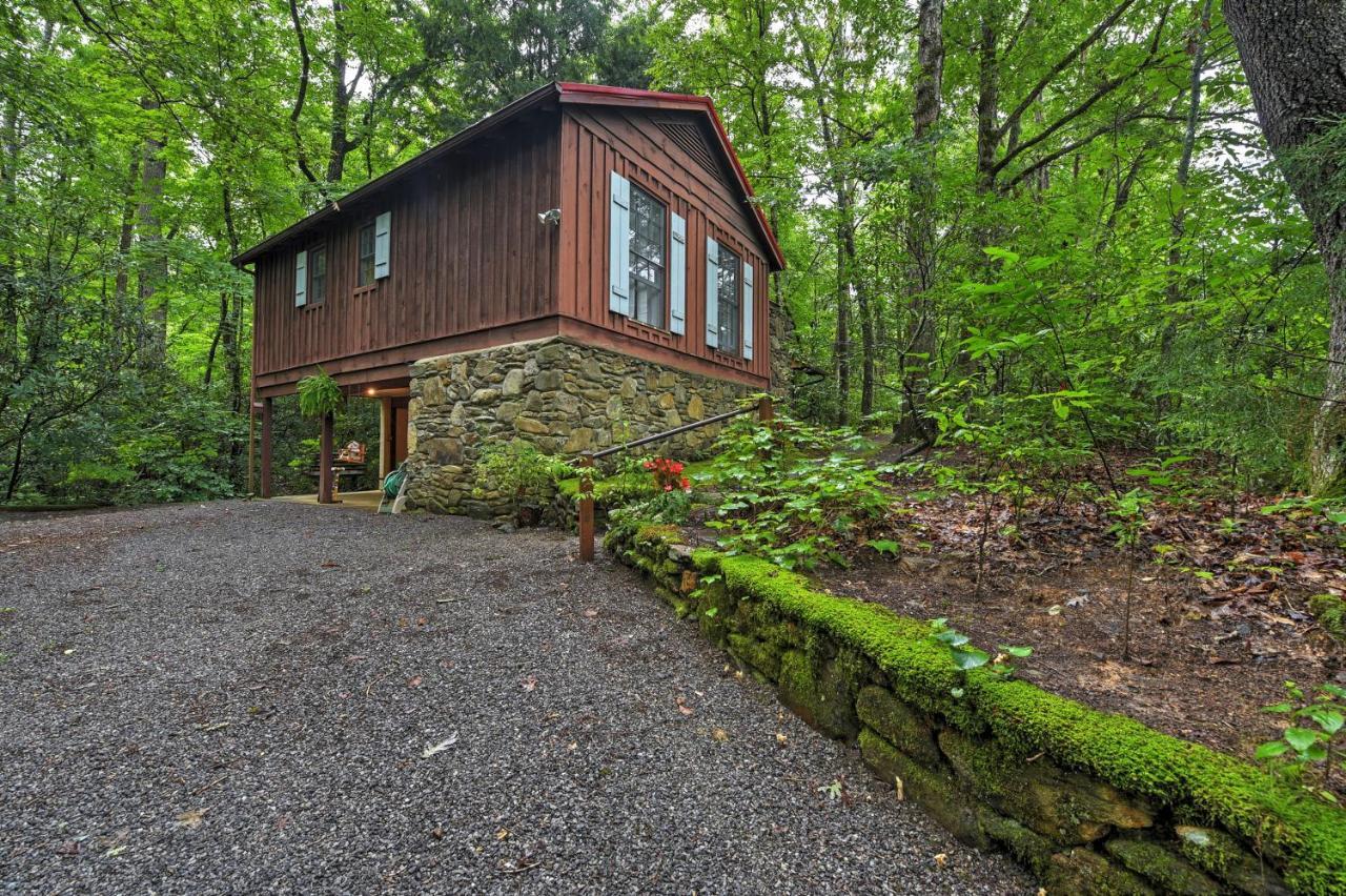 Serene Creekside Cottage Near Asheville Fire Pit Candler Buitenkant foto
